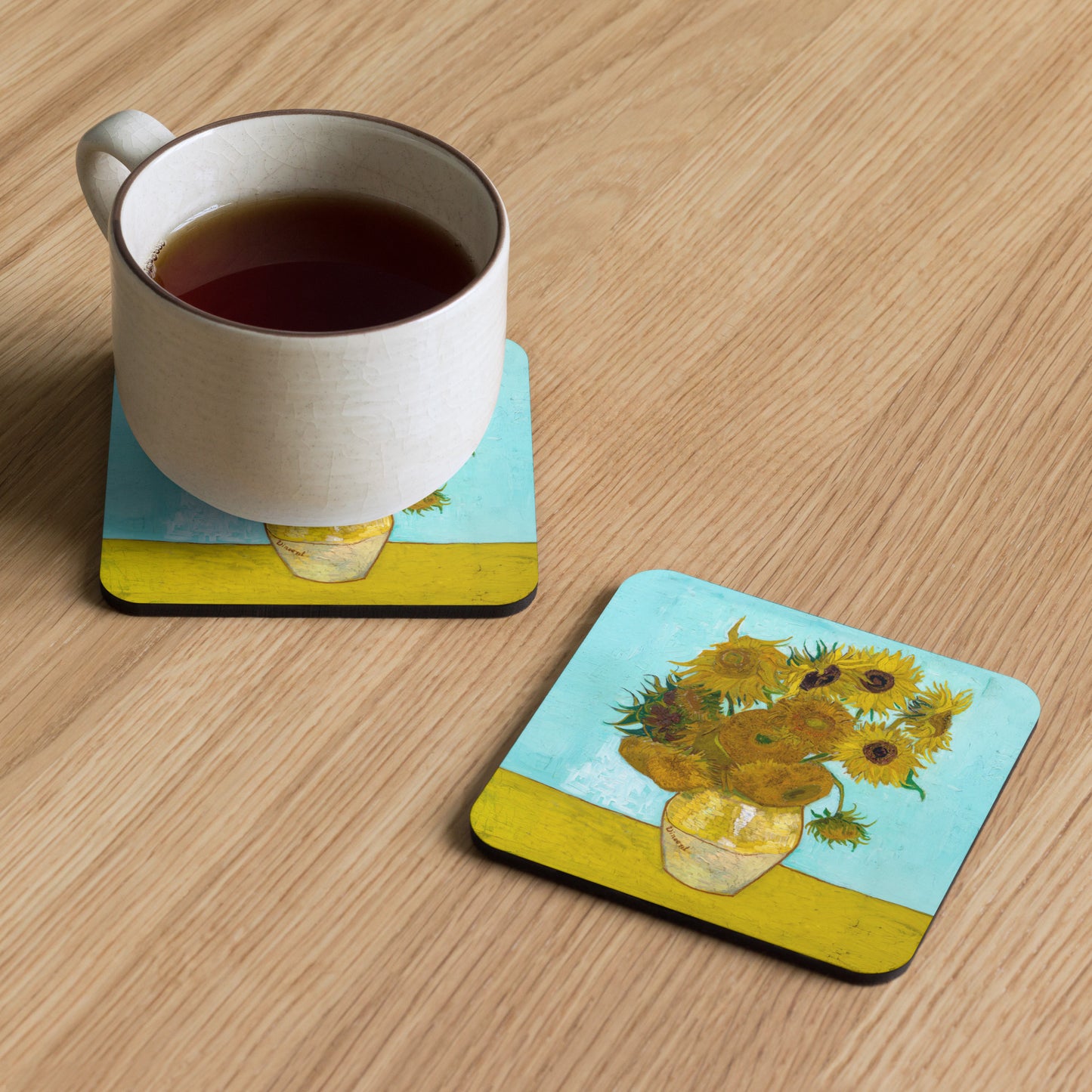 Vase with Twelve Sunflowers - Coaster