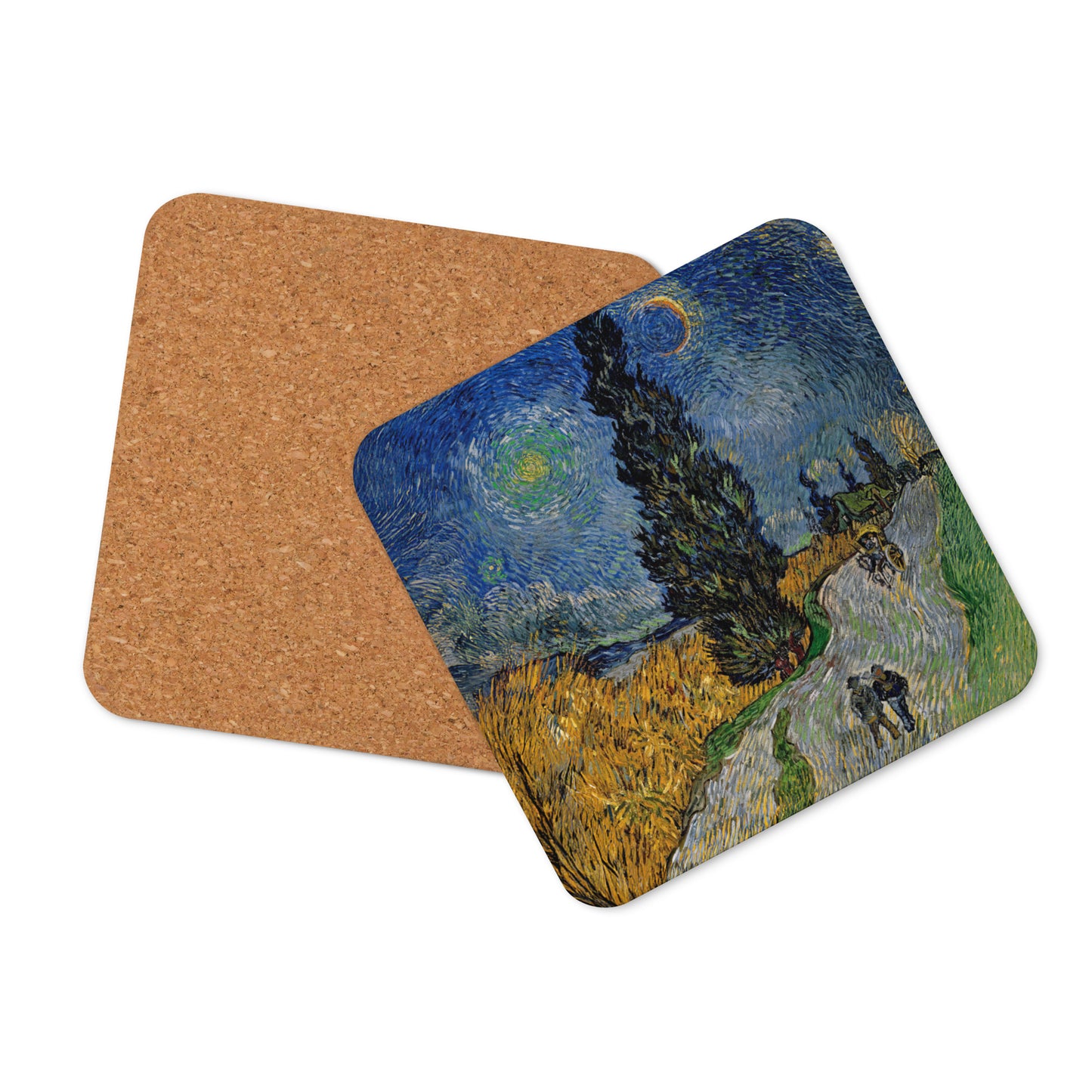 Road with Cypress and Star - Coaster