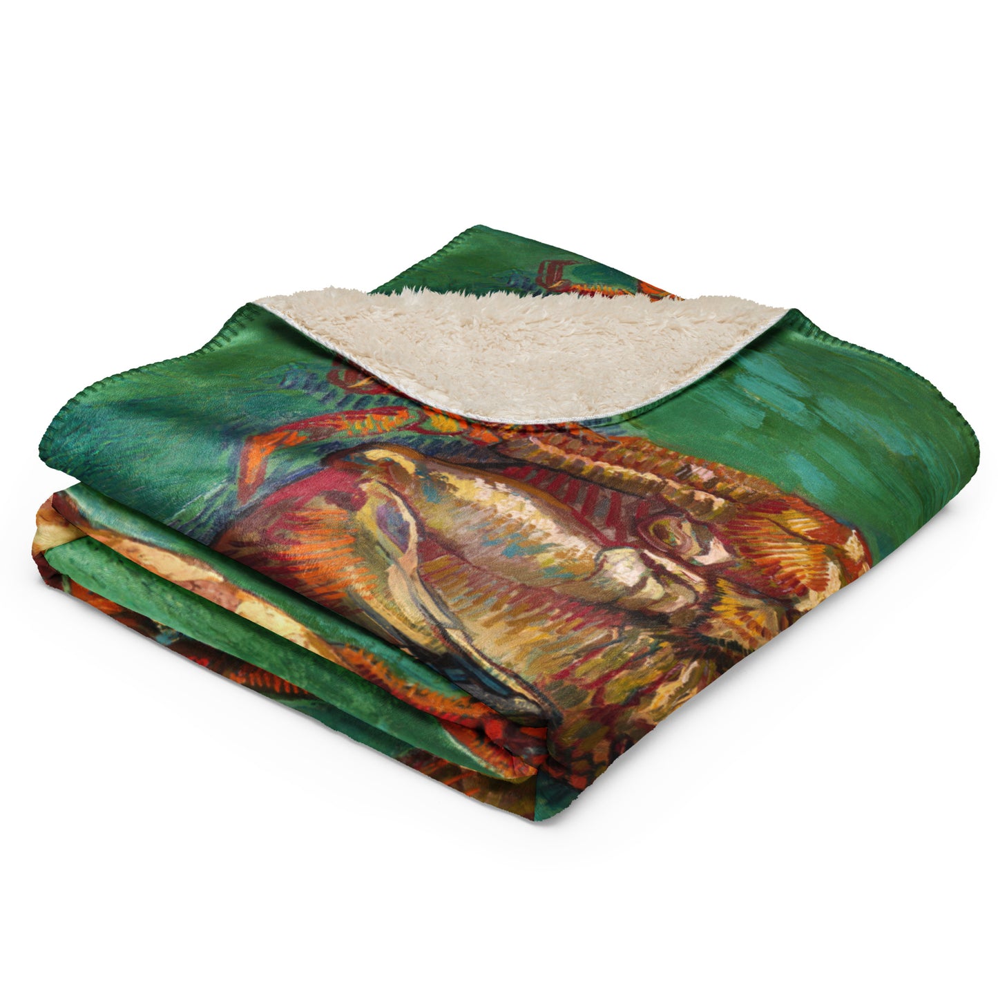 Two Crabs - Sherpa Throw Blanket