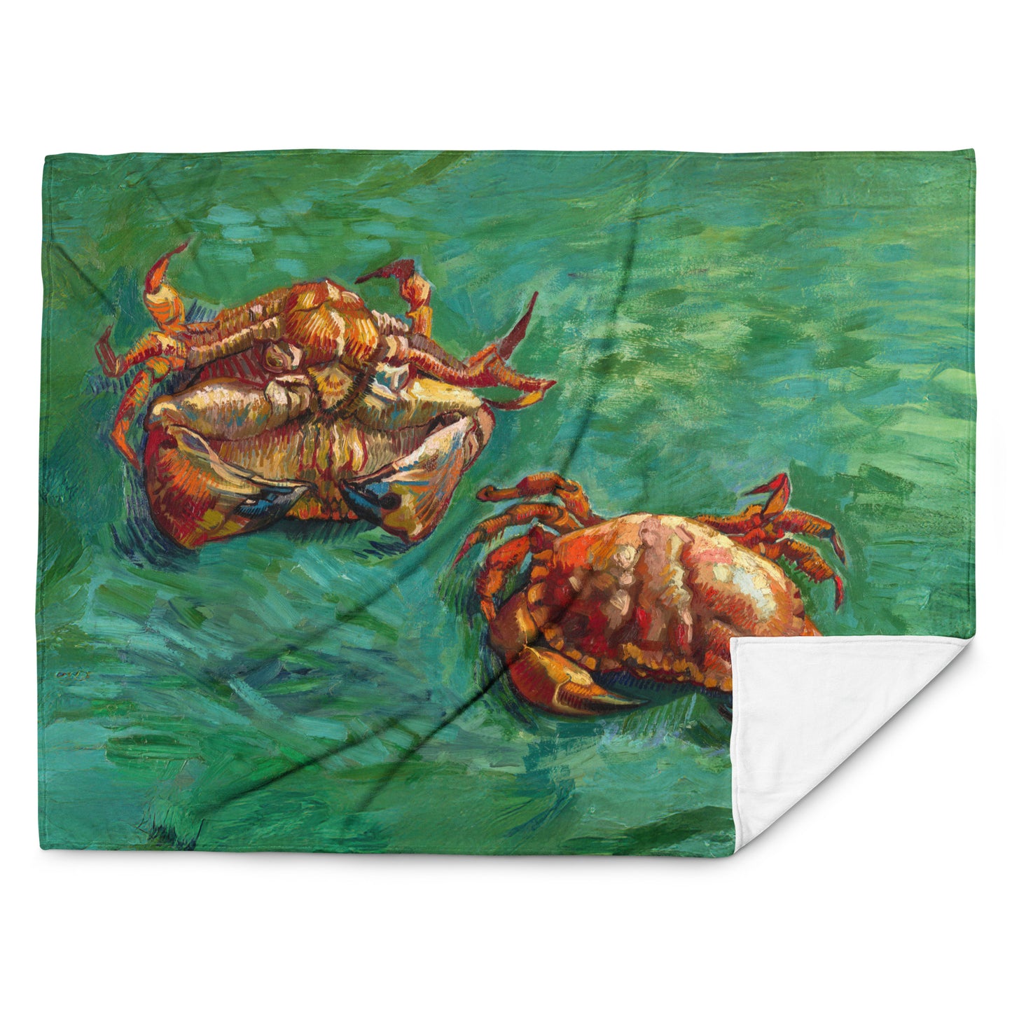 Two Crabs - Fleece Throw Blanket