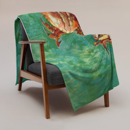 Two Crabs - Fleece Throw Blanket