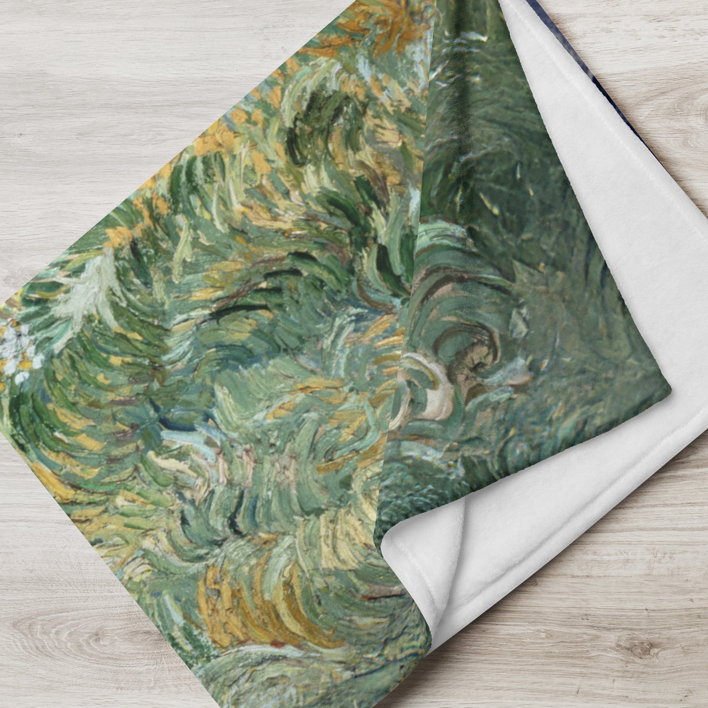 Landscape from Saint-Rémy - Fleece Throw Blanket