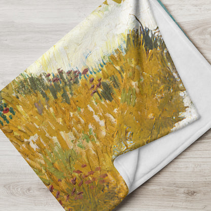 Farmhouse in Provence - Fleece Throw Blanket