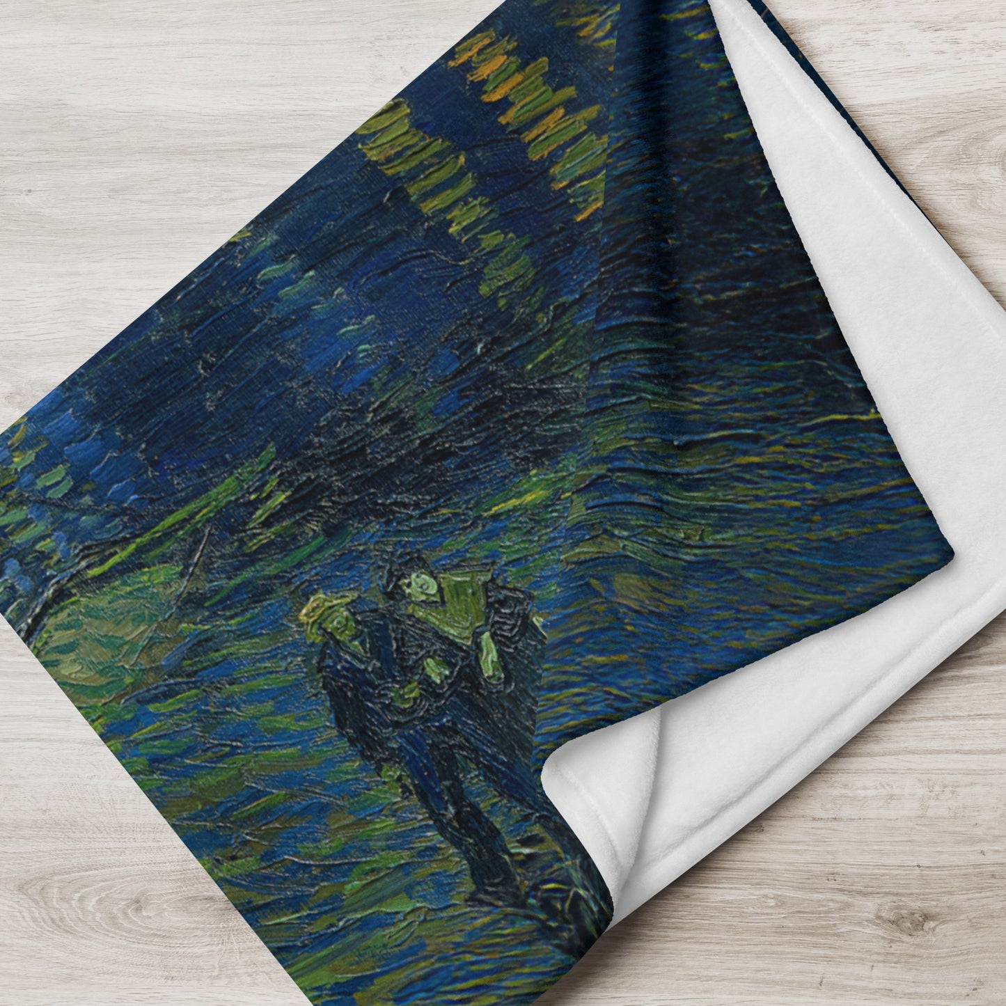 Starry Night Over the Rhone - Fleece Throw Blanket
